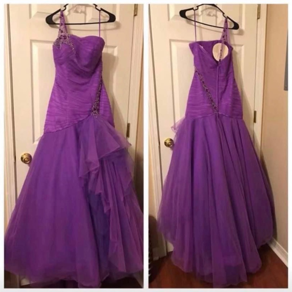 Purple prom dress